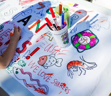 Kids crafts at Louisiana Shrimp Festival 2024