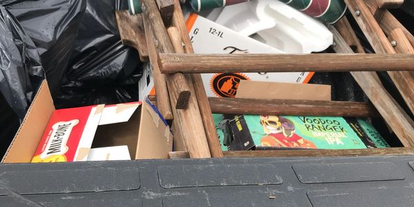 Junk in truck bed