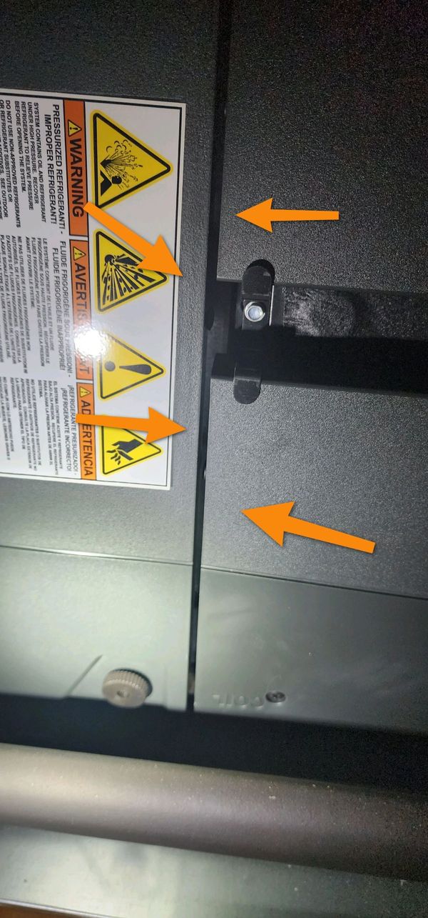 Shows where cold air is escaping the air handler into the attic, which could lead to organic growth.