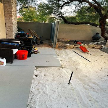 Composite fence installation