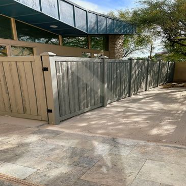 Want a little more privacy for your casita? Contact us for a new composite fence.