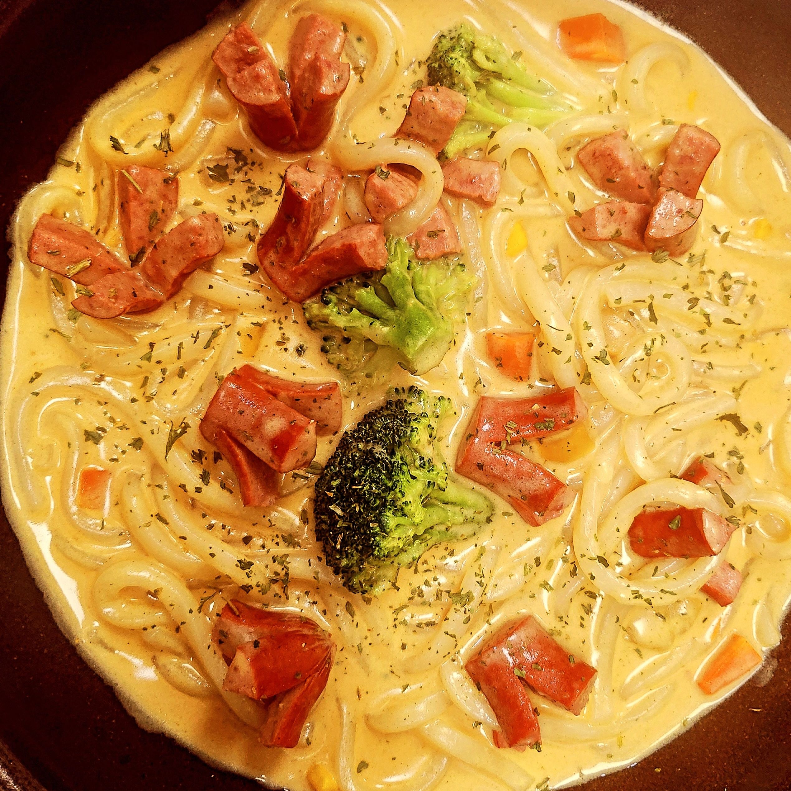 Curry creamy Udonpasta