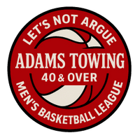 Let's not argue, Adams Towing 40 & Over Men's Basketball League
