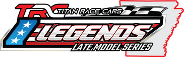 Logo for Titan Race Cars Legends Late Model Series racing event.