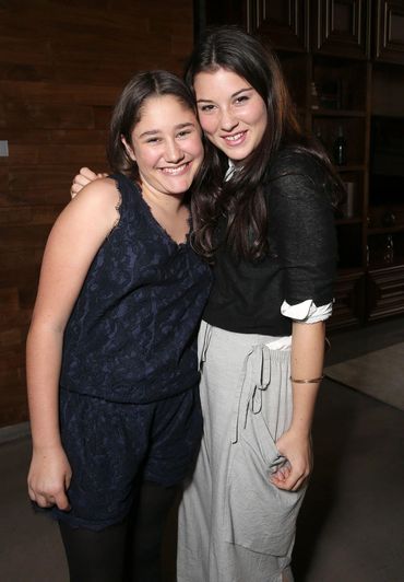 Imogen Wolodarsk and Gracie Abrams at the smiling at the camera