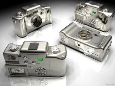 3D model of a digital camera. Created by Steve's Art Gallery