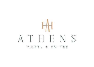 Logo of The Athens Hotel &amp; Suites.