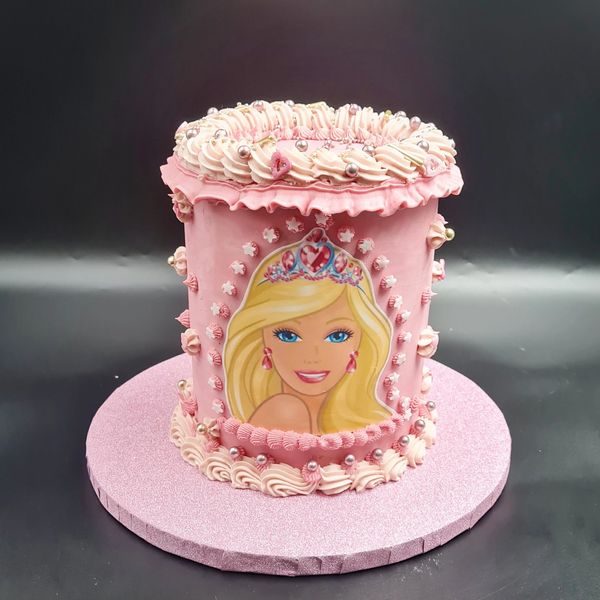 barbie cake with