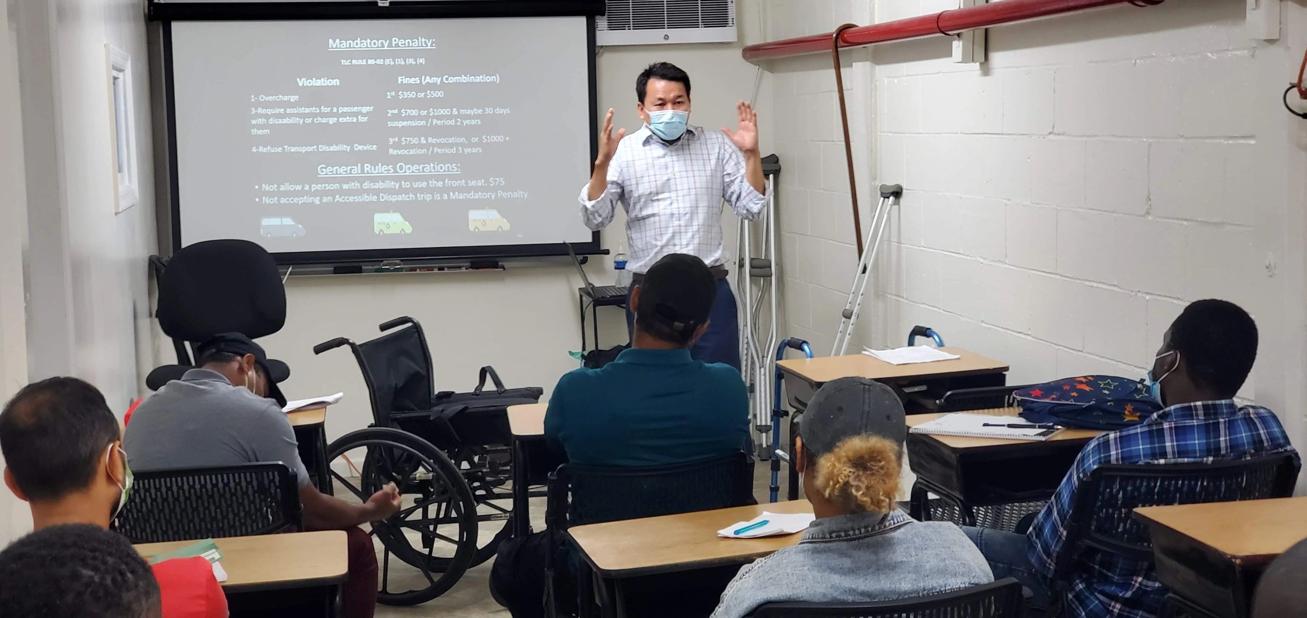 Instructor teaching the TLC WAV Class
