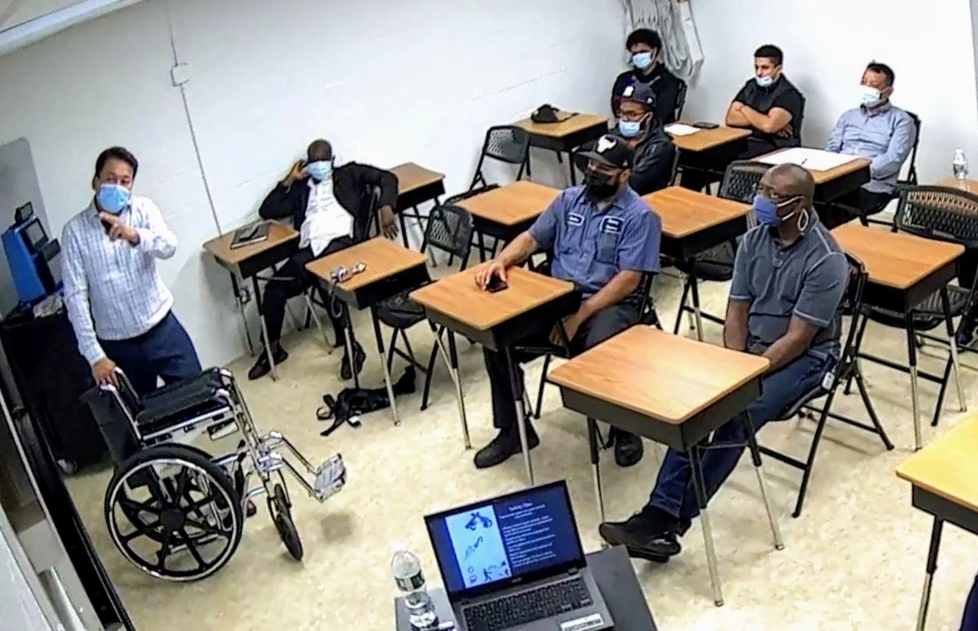 Instructor teaching the TLC Wheelchair course