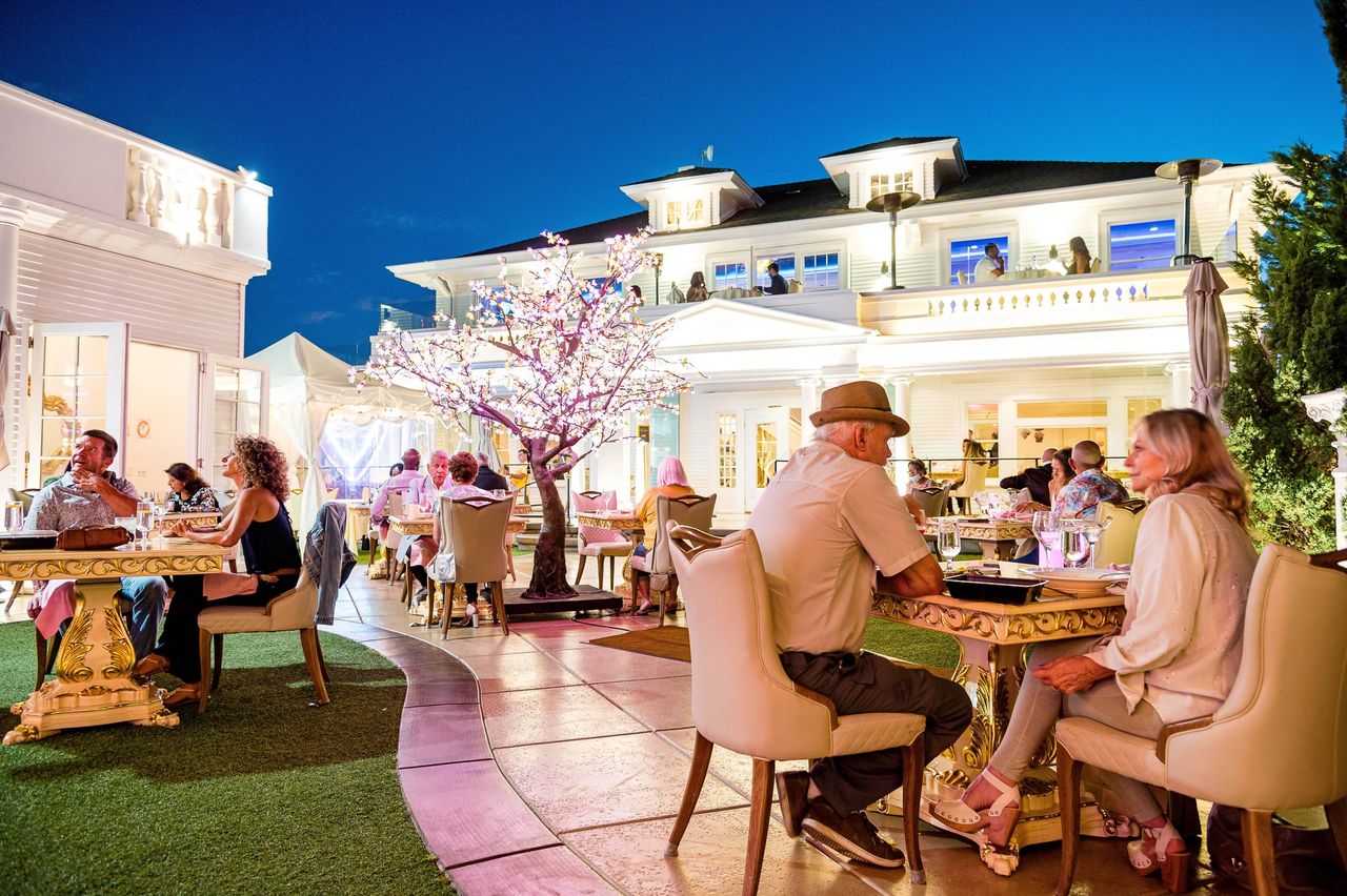 white satin backless dress Lauren Elaine Affinity