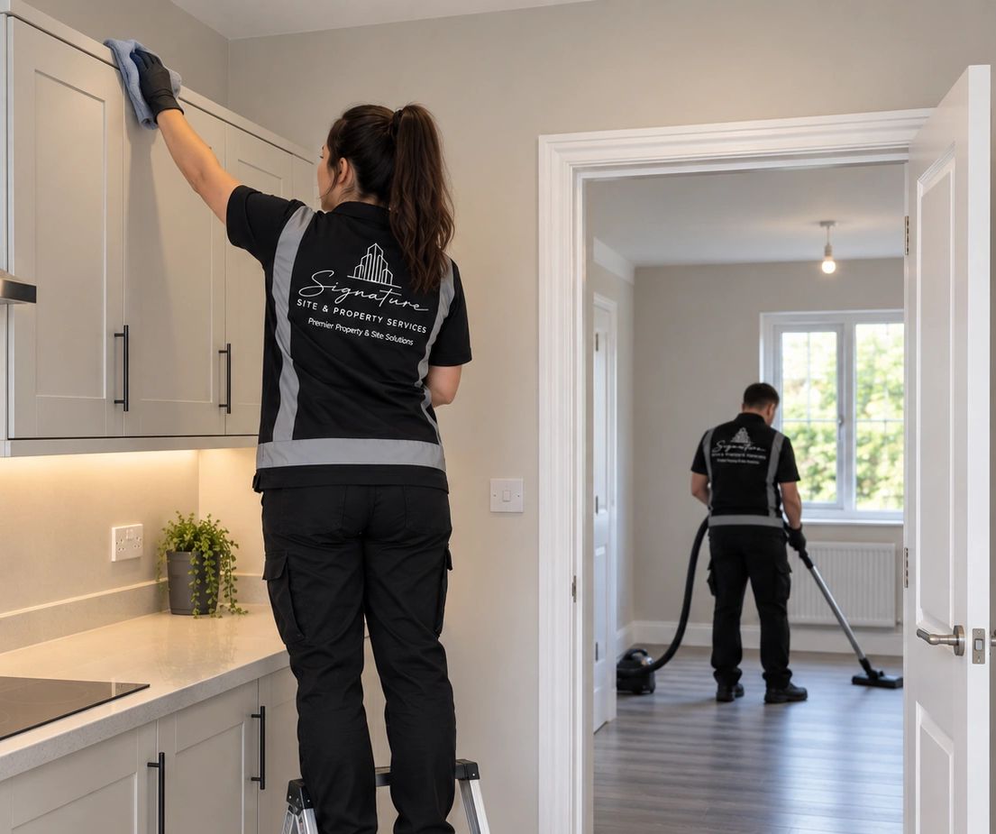 Signature team at an End of tenancy clean