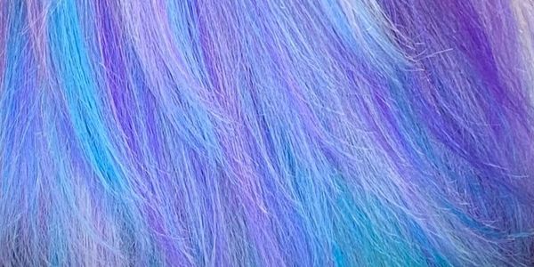 blue hair, pretty hair, multicolored hair