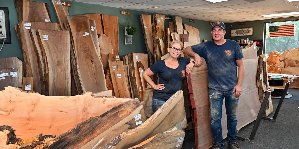 We have more than 500 live edge slabs to choose from, in over 20 different species