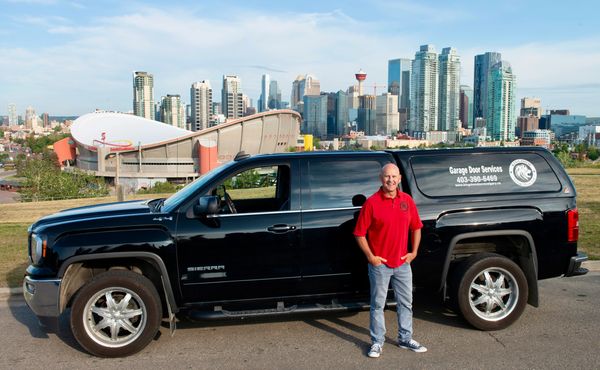 Our team overlooking Downtown Calgary