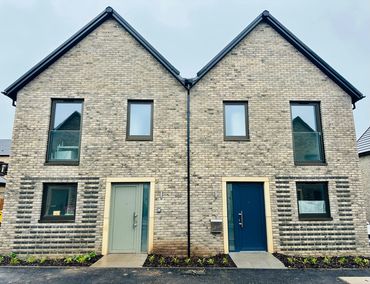 Semi detached brick houses