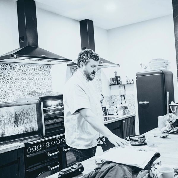 Picture of Derek in a professional kitchen