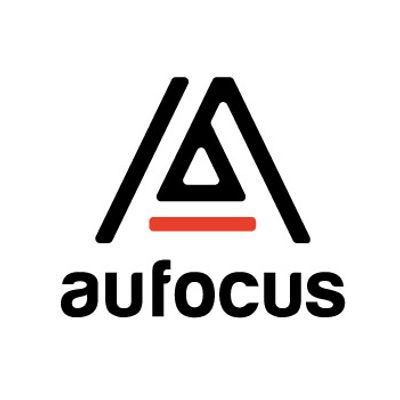 Logo featuring stylized black letters with a red underline.