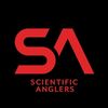 Logo rojo de Scientific Anglers.