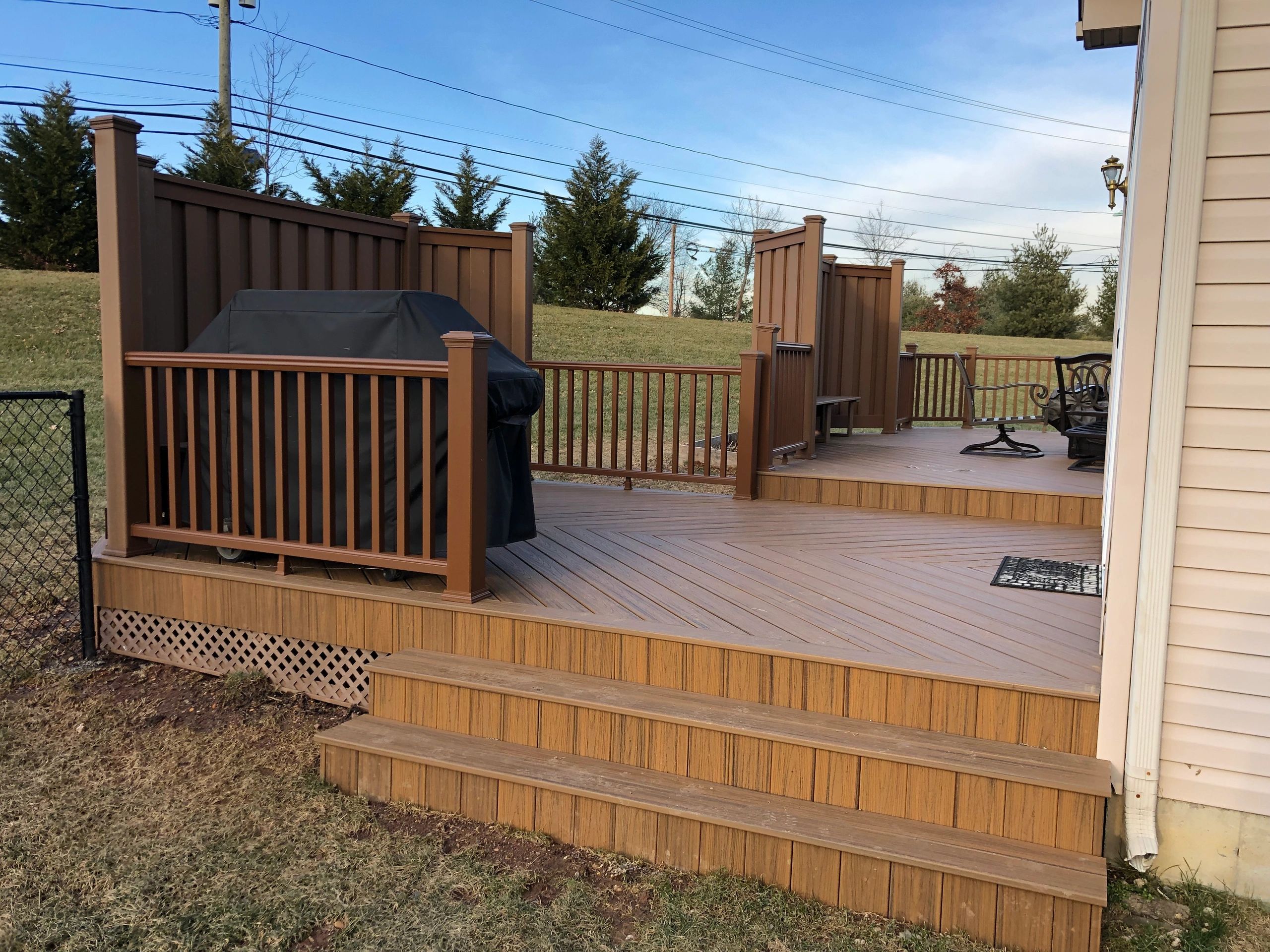 South Brunswick Trex Deck  Deck Builder @ SuperStructuring LLC