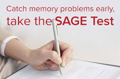 SAGE Test memory problems worried. Self-Administered Gerocognitive Examp detect early signs dementia