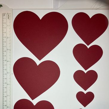 Die Cut Hearts