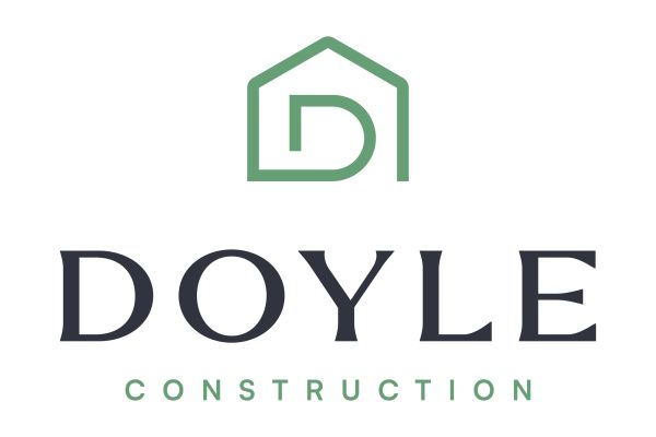 Logo for Doyle Construction with a house icon.
