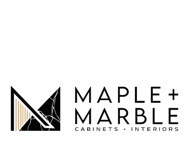 Logo for Maple + Marble Cabinets and Interiors.