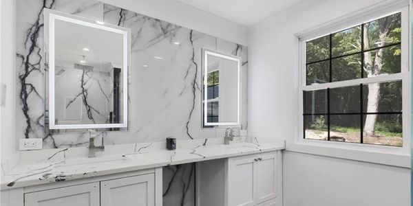 Bathroom Cabinet Design & custom countertops