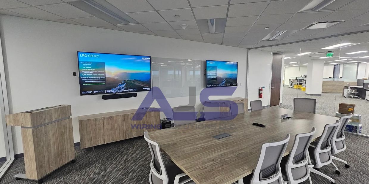 Network cabling installation by AJS Wiring Solutions. July 2025