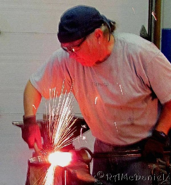 Randy McDaniel, blacksmith