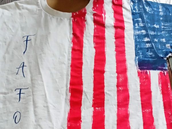 One of a kind 
Hand painted, 
Tie-Dyed 
and printed shirts.
