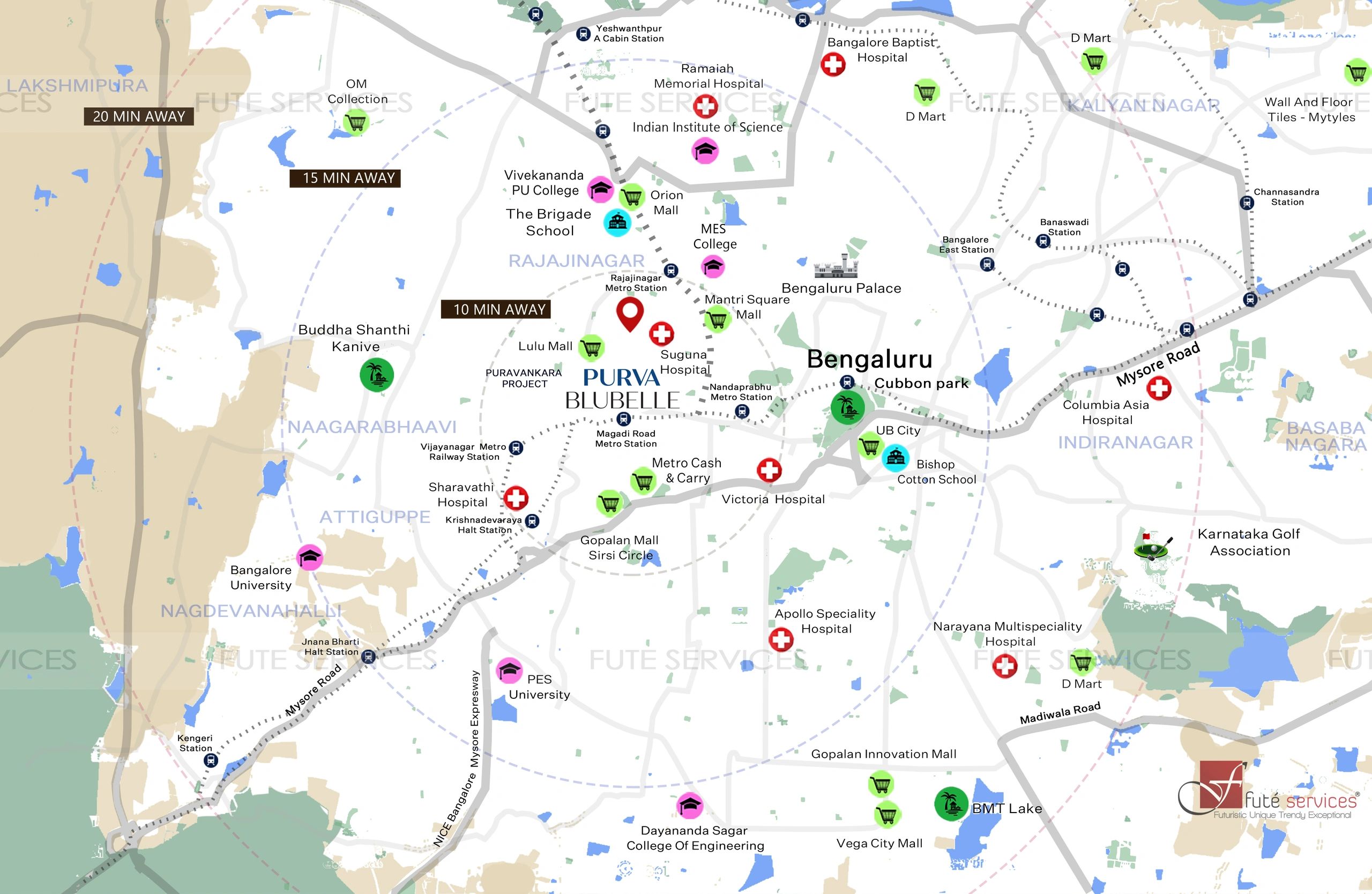 Purva Bluebelle location map