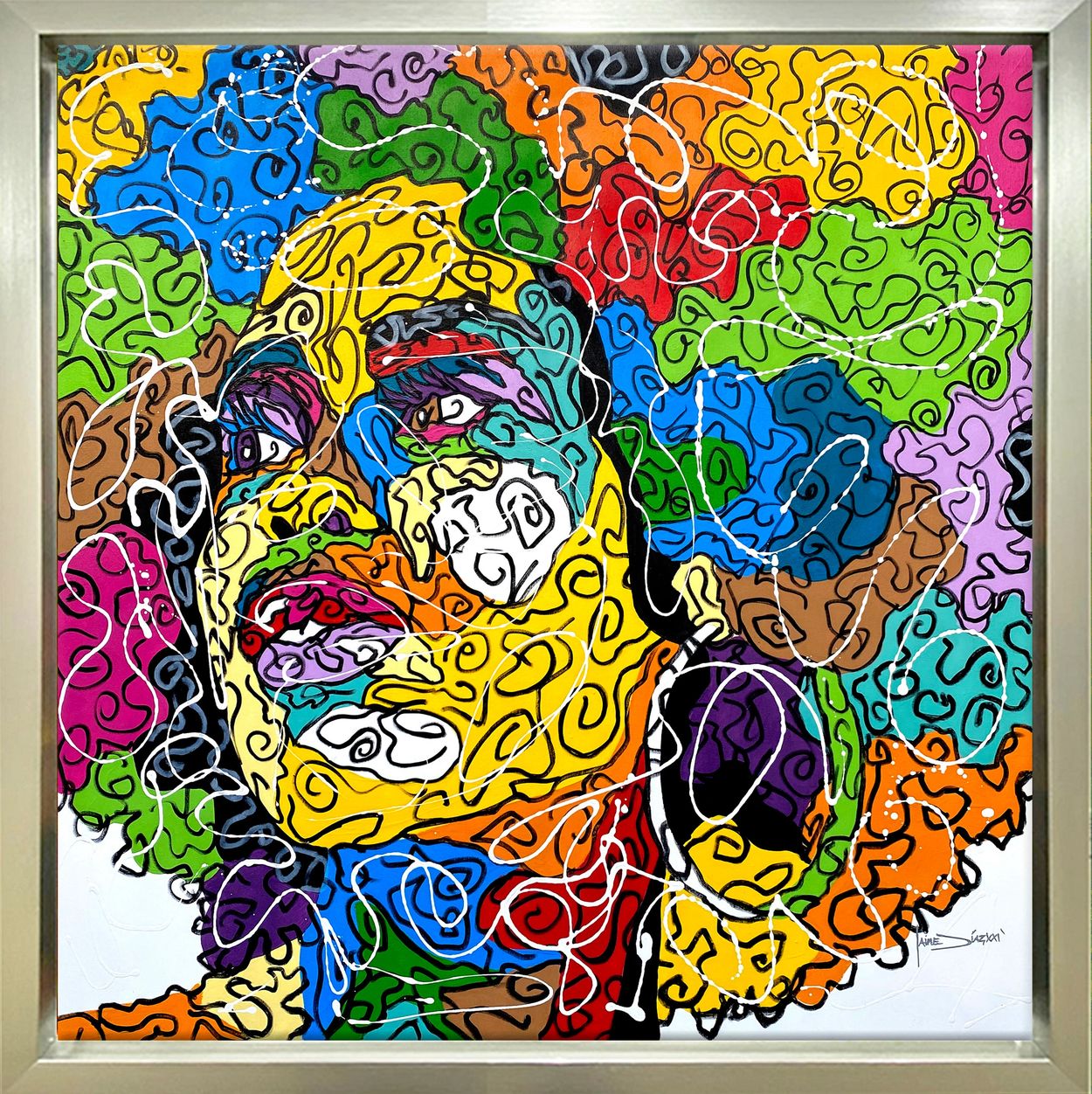 Aisha
-Las Negronas Collection-
Jaime Díaz
Mixed media on canvas
44 X 44 in
2021