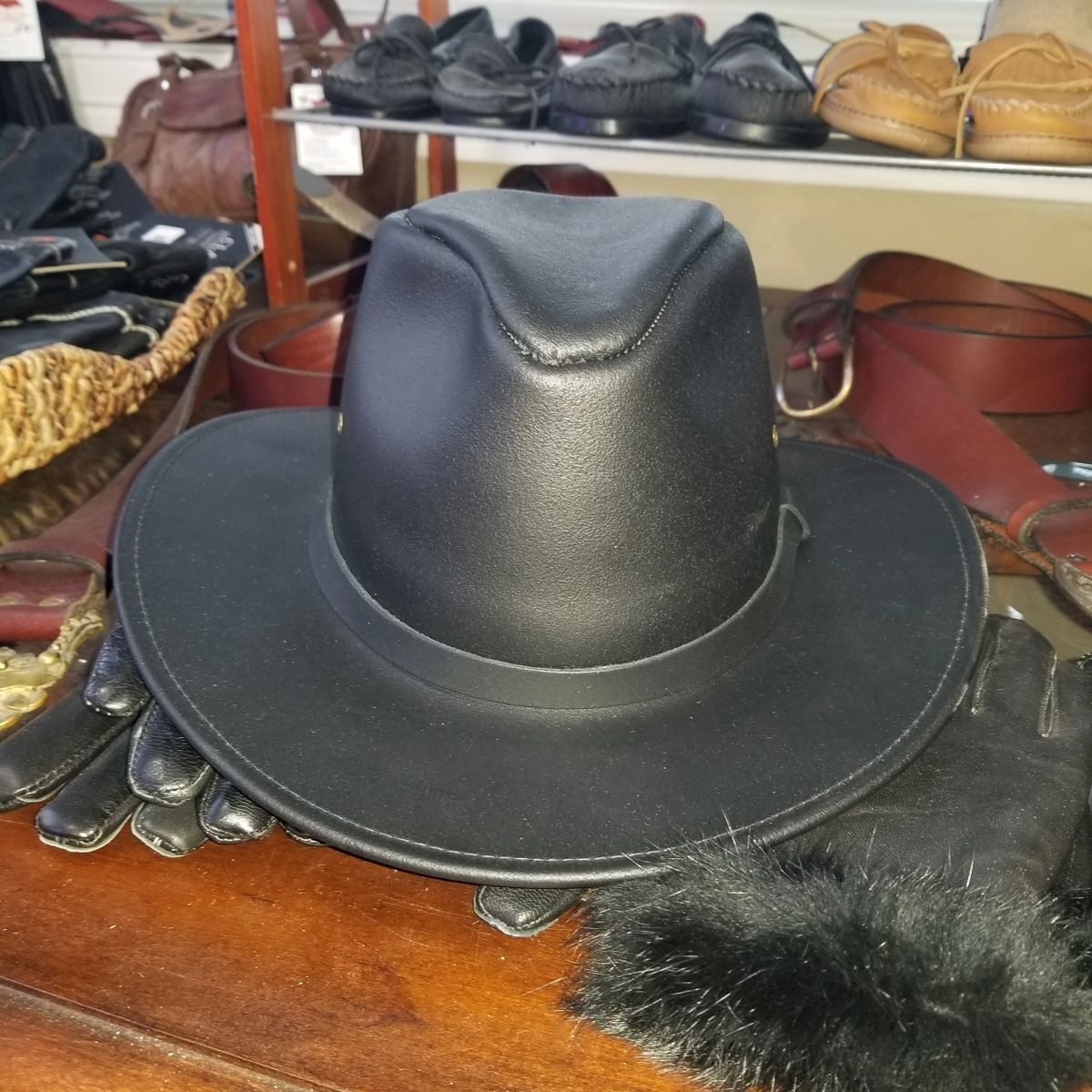 Men's Leather Hat (Henschel Hats)