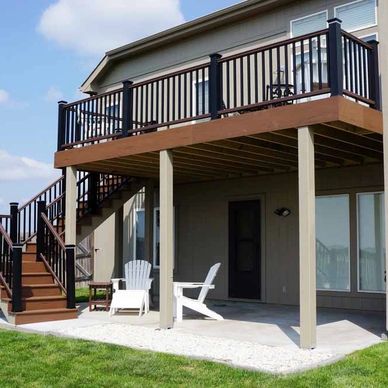 Composite deck and stairs