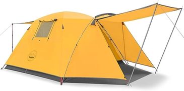 KAZOO 2／4 Person Camping Tent Outdoor Waterproof Family Large Tents 2/4 People Easy Setup Tent with 