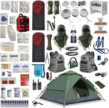 Denver Survival 2 Person 72 Hour Ultimate Luxury Bug Out Bag Emergency Survival Kit