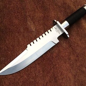 BOWIE REPLICA CUSTOM HANDMADE SPRING STEEL LS1 COMMANDO KNIFE