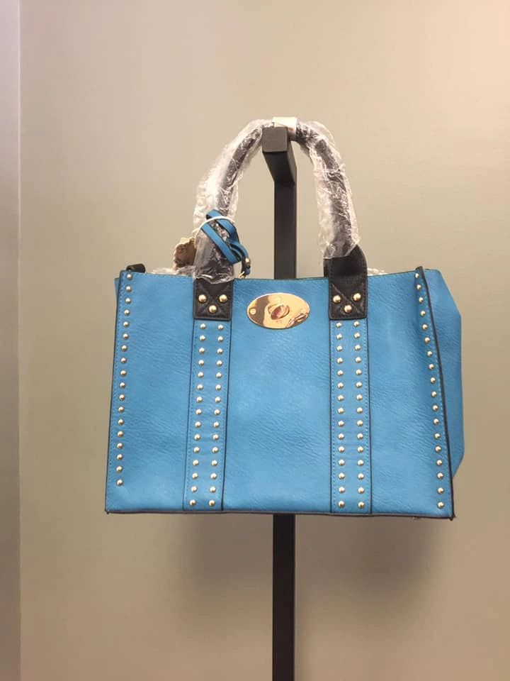 Box Handbag w/ Turquoise Chateau fringe – Tulip Lane Boutique