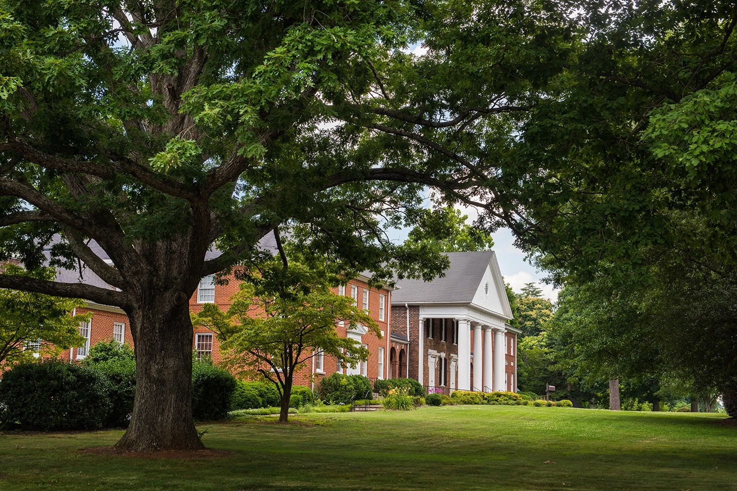 Historic Lawn of Buffalo Church. 