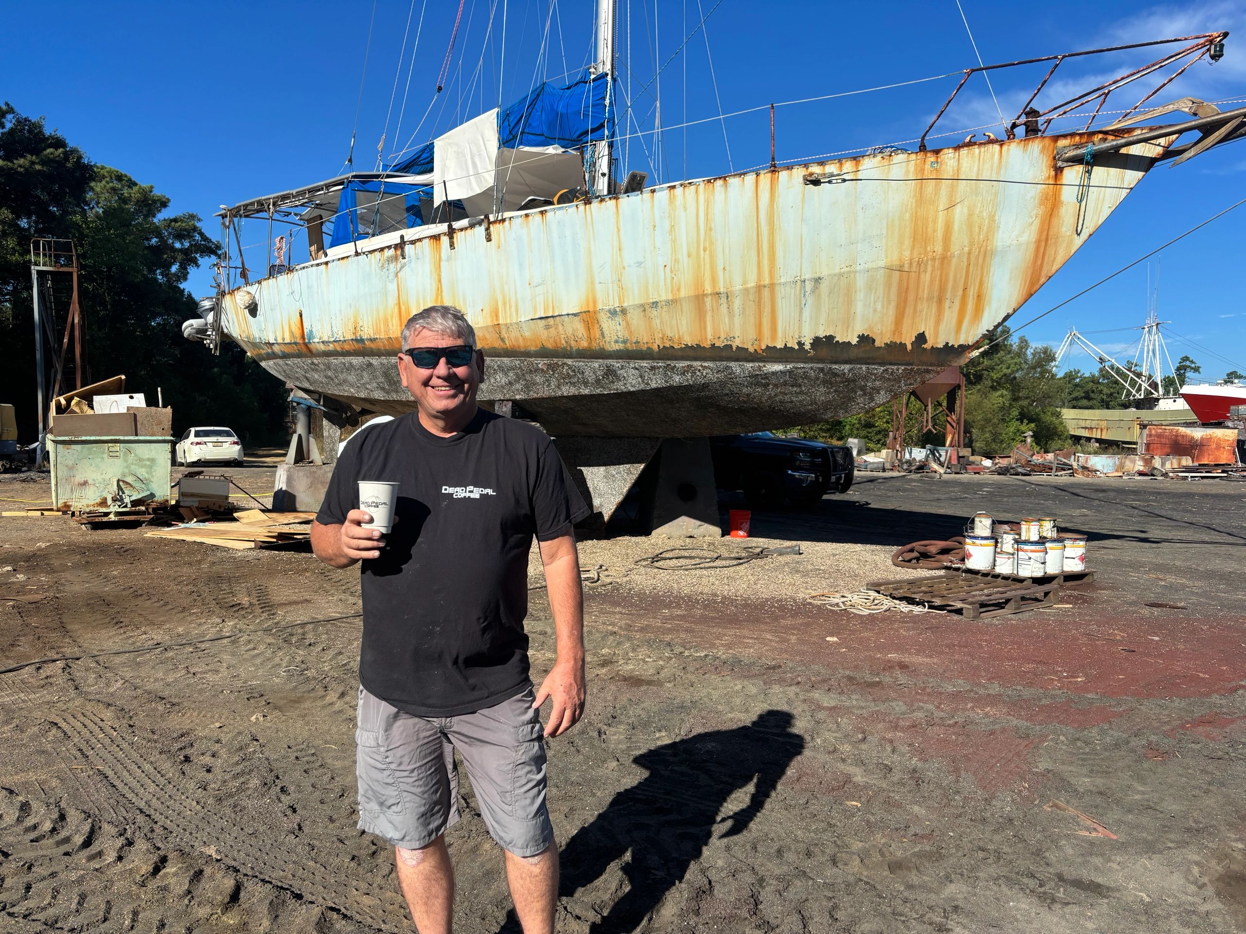 Ghostship is currently on the hard as we say! Lots of repairs, upgrades, modifications, improvements