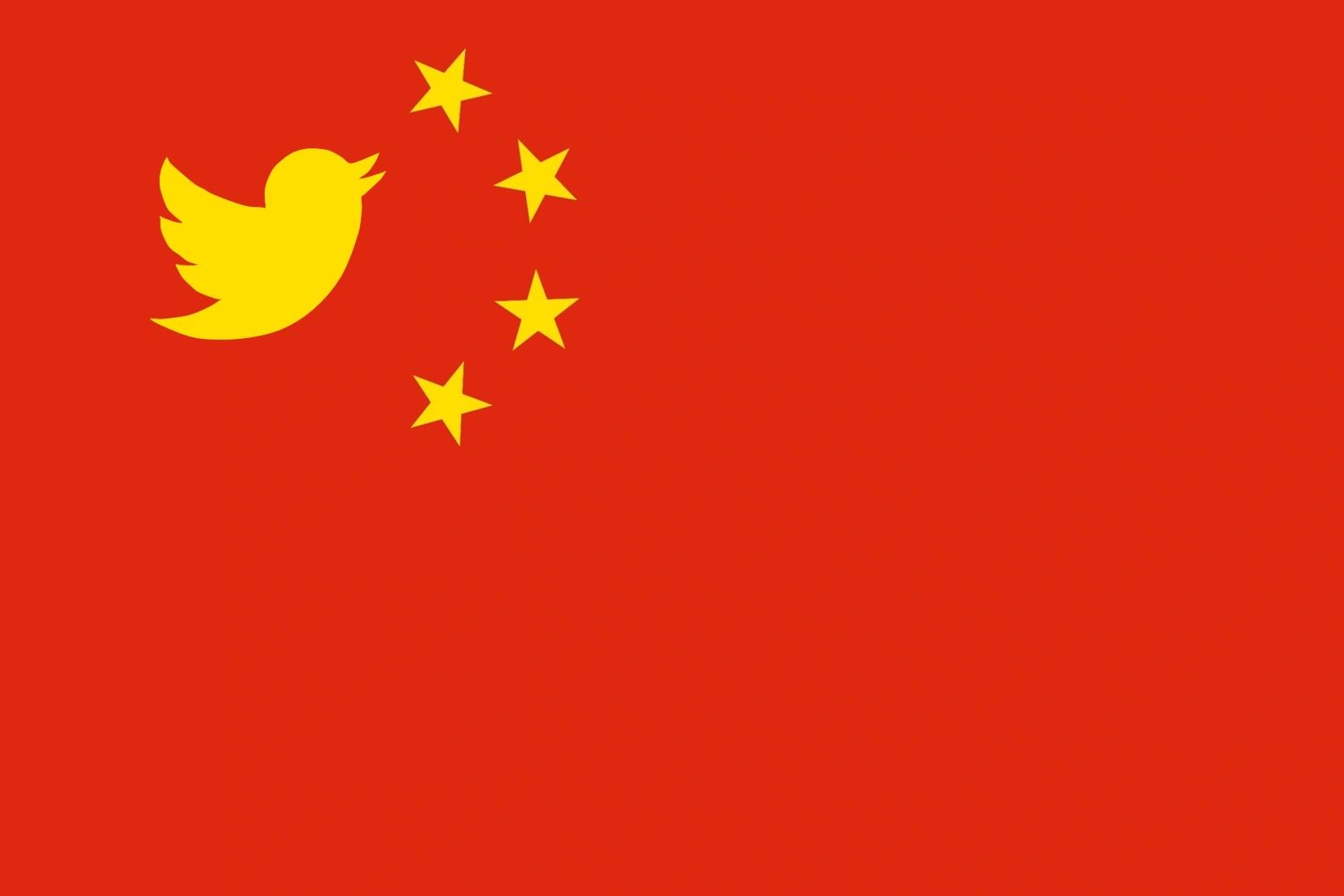 China twitter. Твиттер флаг.