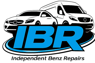 Logo of Independent Benz Repairs featuring a car and a van.