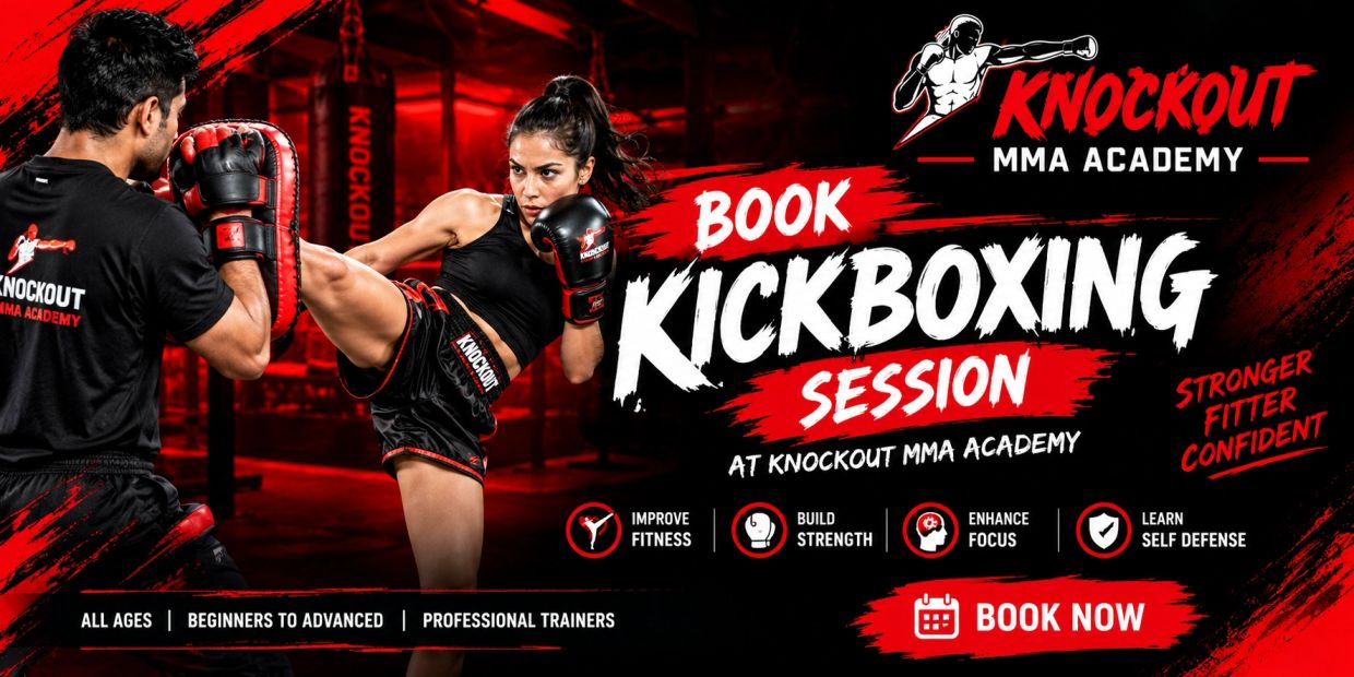 Looking to book a Kickboxing session in Delhi & NCR? Train with experienced coaches at Knockout MMA 