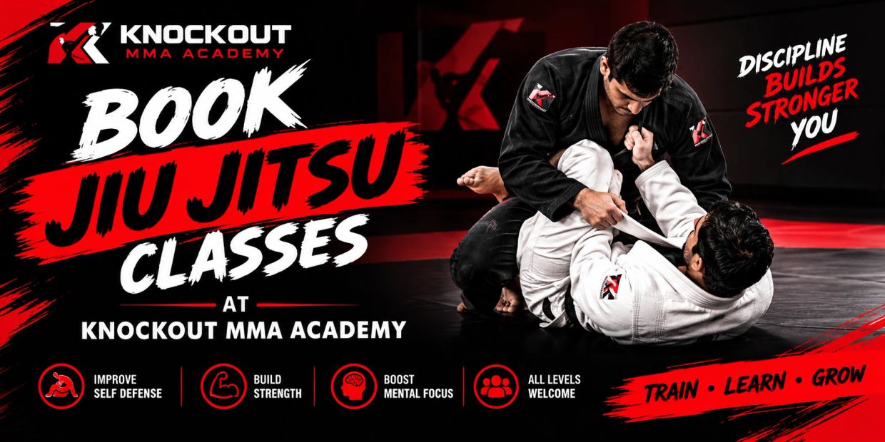 Looking for professional Jiu Jitsu Classes in Delhi NCR? Train at Knockout MMA Academy, where struct
