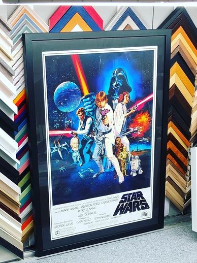 Framed Star Wars Movie Poster