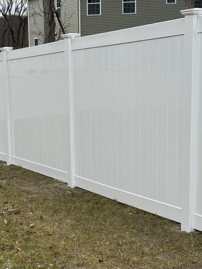 6' white vinyl tongue and groove