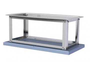 The Viegor Everest stand mounted on concrete blocks