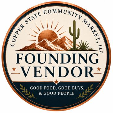 Founding Vendor badge for Copper State Community Market.